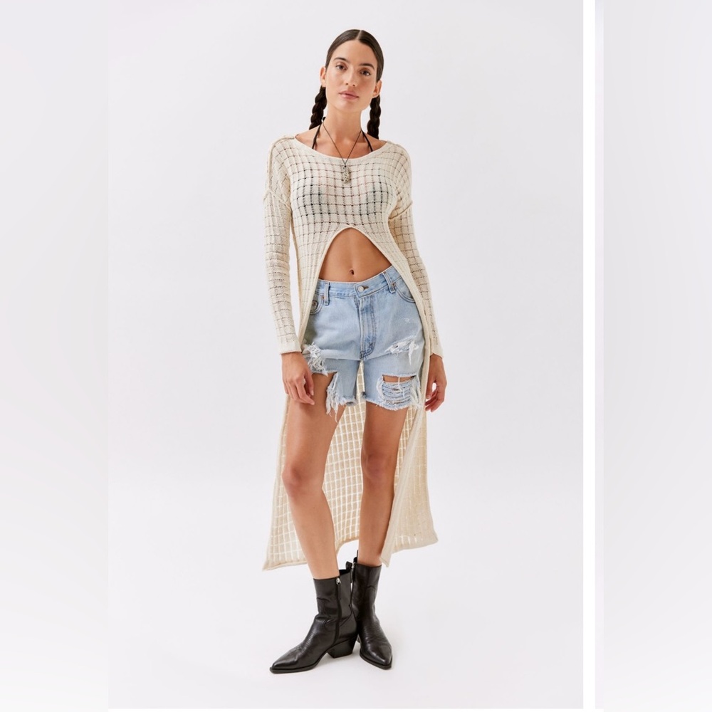 UO Katya Flyaway Duster Sweater